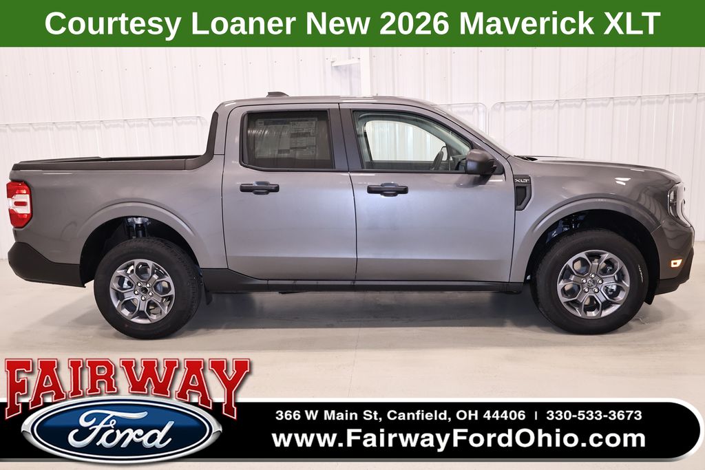 Carbonized Gray Metallic 2026 Ford Maverick XLT SuperCrew FWD Pickup Truck Front-Wheel Drive 8-Speed Automatic