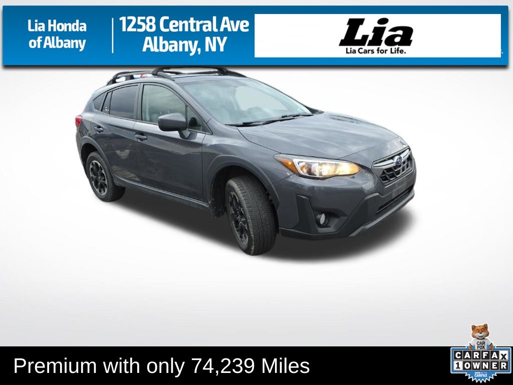 Magnetite Gray Metallic 2021 Subaru Crosstrek Premium AWD SUV / Crossover All-Wheel Drive 6-Speed Manual