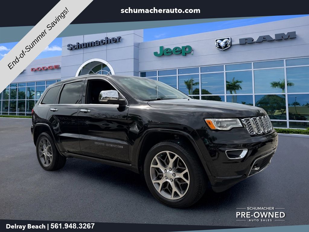 Diamond Black Crystal Pearlcoat 2020 Jeep Grand Cherokee SUV / Crossover Four-Wheel Drive 8-Speed Automatic