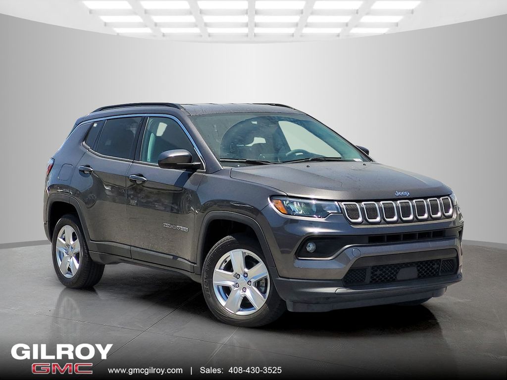 Gray (Granite Crystal Metallic Clearcoat) 2022 Jeep Compass SUV / Crossover Four-Wheel Drive 9-Speed Automatic