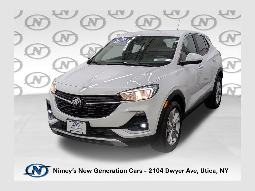 Summit White 2021 Buick Encore GX SUV / Crossover Front-Wheel Drive Continuously Variable Transmission