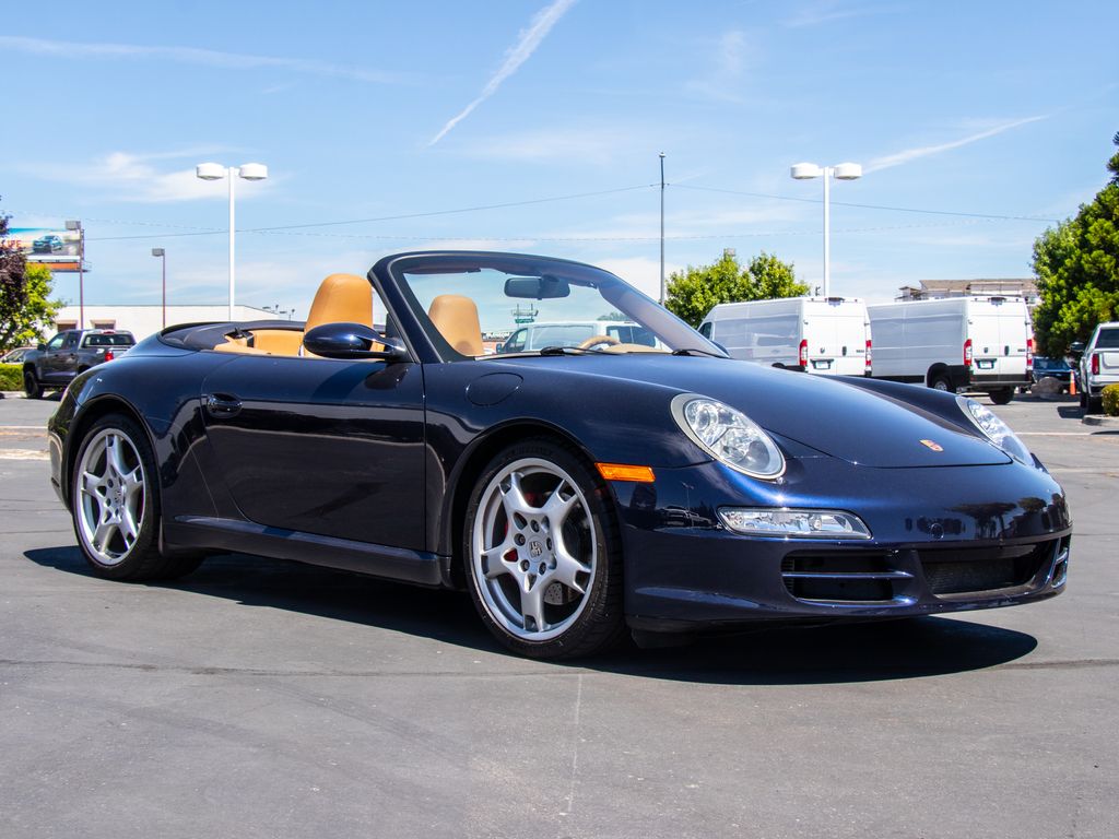 Blue 2006 Porsche 911 Convertible Rear-Wheel Drive 5-Speed Automatic