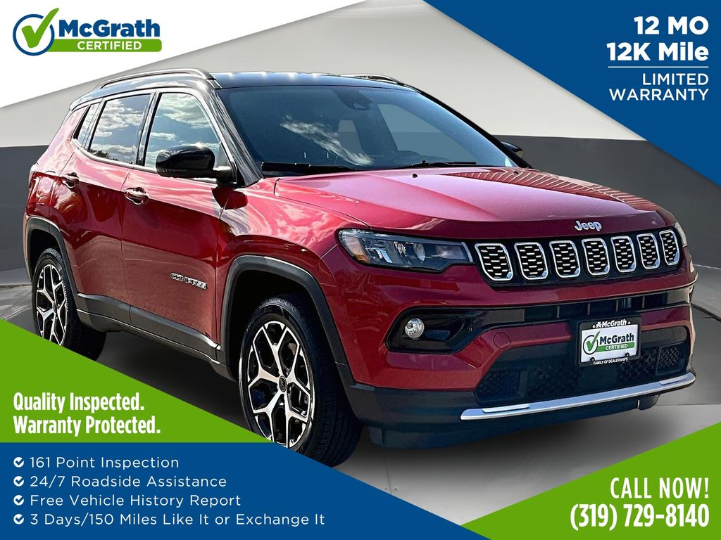 Red Hot Pearlcoat 2025 Jeep Compass SUV / Crossover Four-Wheel Drive 8-Speed Automatic