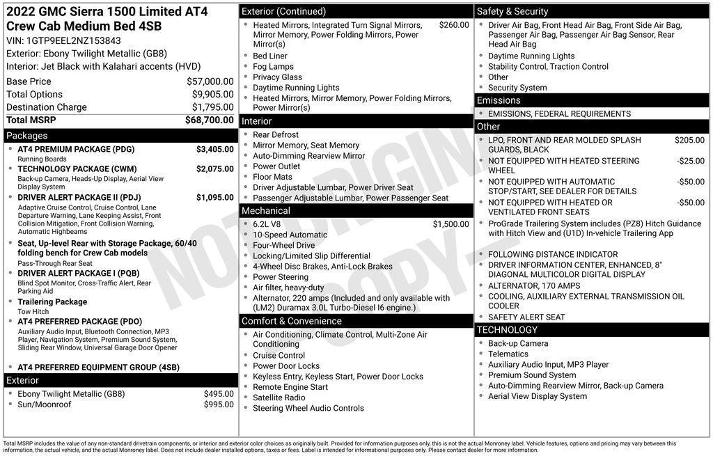 2022 GMC Sierra 1500 Limited AT4's photo