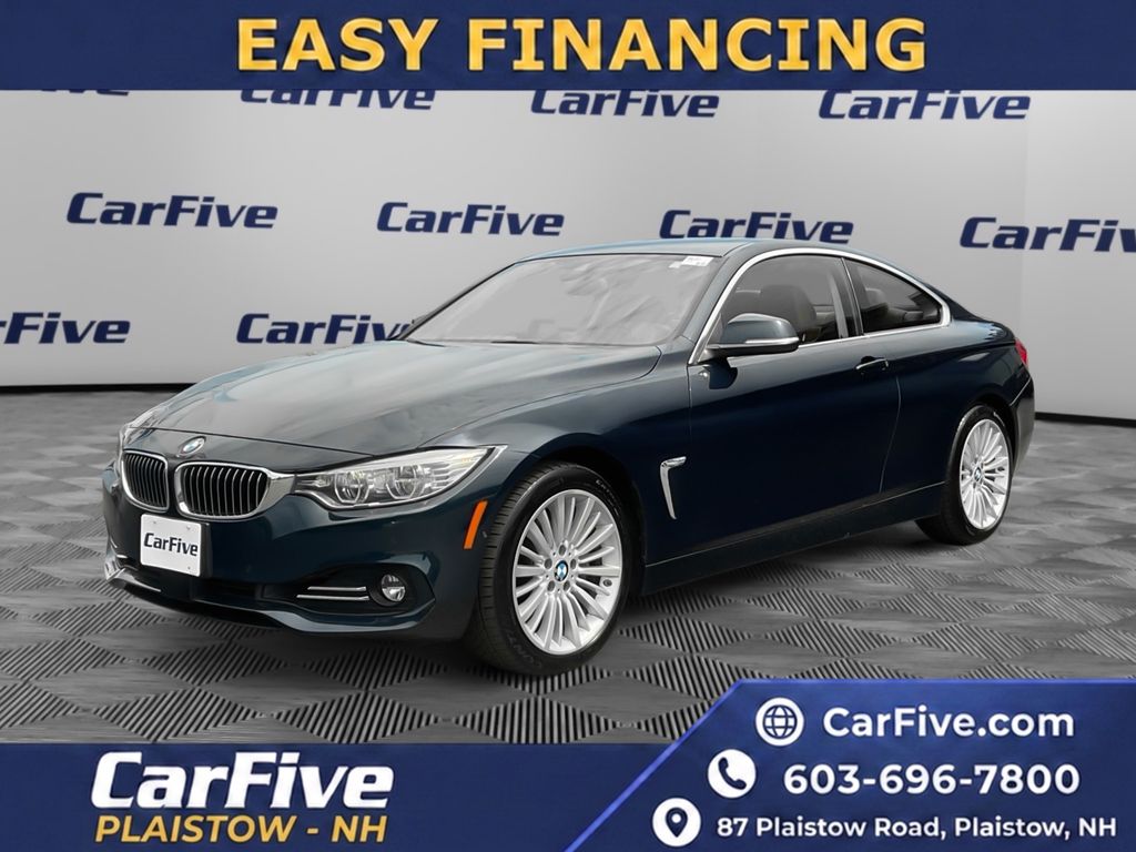 Imperial Blue Metallic 2014 BMW 4 Series Coupe All-Wheel Drive 8-Speed Automatic