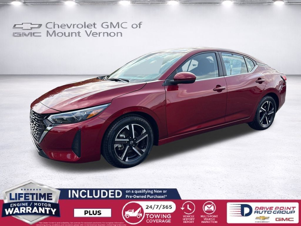 Red (Scarlet Ember Tintcoat) 2025 Nissan Sentra Sedan Front-Wheel Drive Continuously Variable Transmission