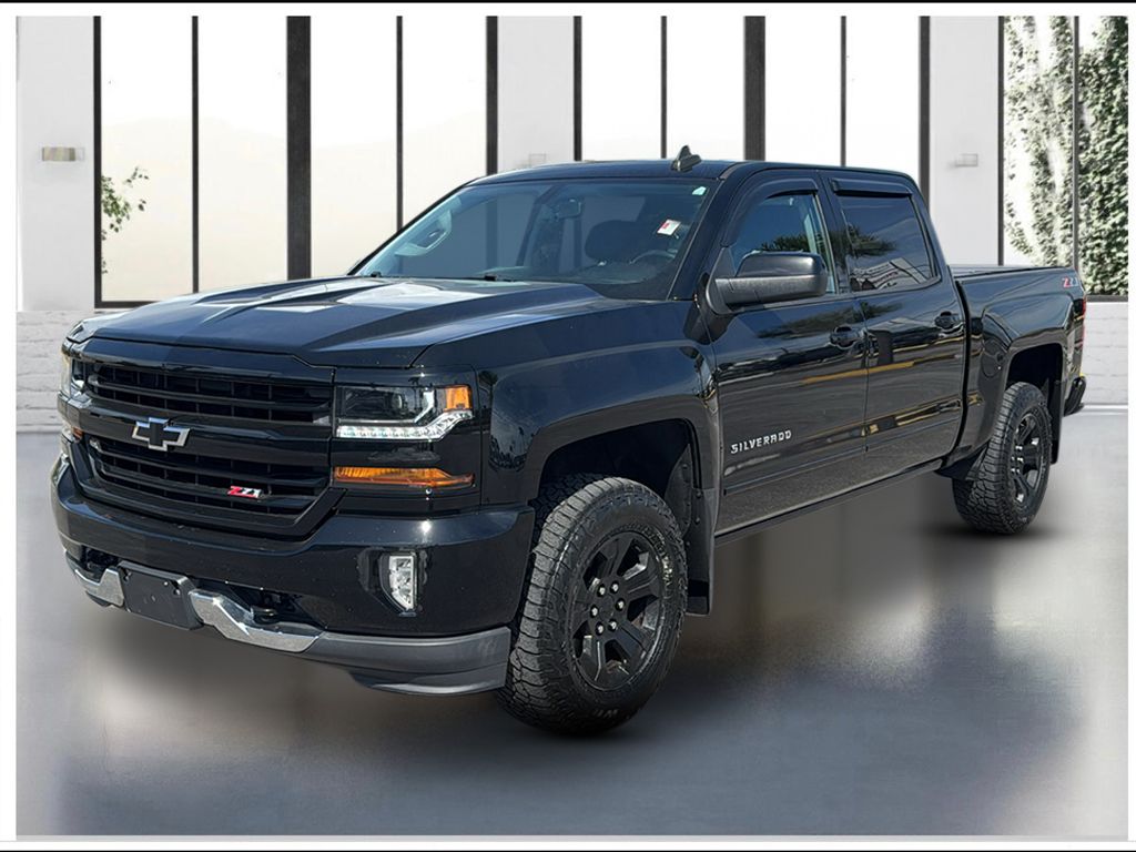 Black 2018 Chevrolet Silverado 1500 LT Crew Cab 4WD Pickup Truck Four-Wheel Drive 6-Speed Automatic Overdrive
