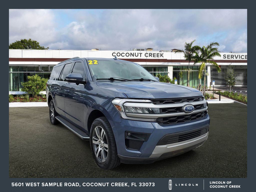 Blue Metallic 2022 Ford Expedition MAX XLT RWD SUV / Crossover 4X2 Automatic