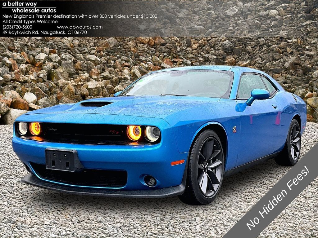 B5 Blue Pearlcoat 2019 Dodge Challenger R/T Scat Pack RWD Coupe Rear-Wheel Drive 8-Speed Automatic