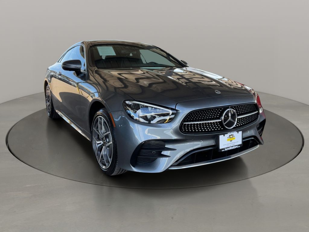 Gray 2021 Mercedes-Benz E-Class Coupe All-Wheel Drive 9-Speed Automatic