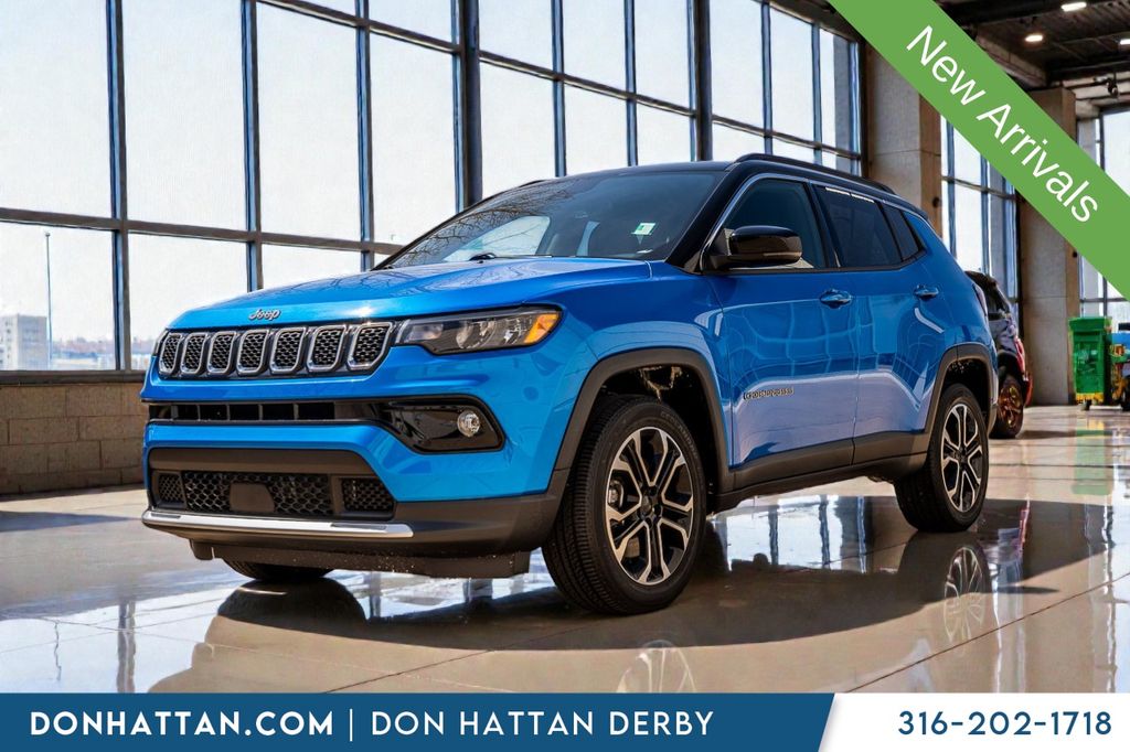 Laser Blue Pearlcoat 2023 Jeep Compass Limited 4WD SUV / Crossover Four-Wheel Drive 8-Speed Automatic