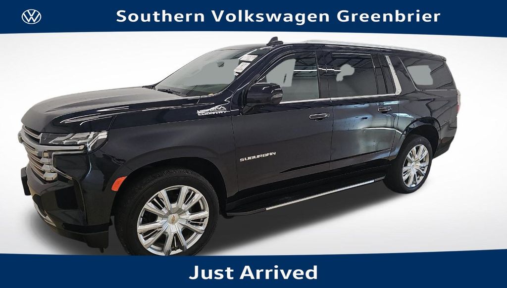 Midnight Blue Metallic 2021 Chevrolet Suburban SUV / Crossover Four-Wheel Drive