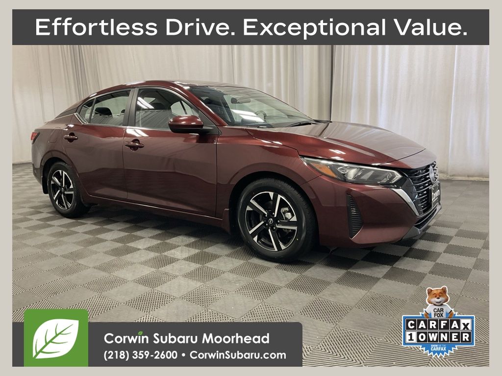 Rosewood Metallic 2025 Nissan Sentra Sedan Front-Wheel Drive Continuously Variable Transmission