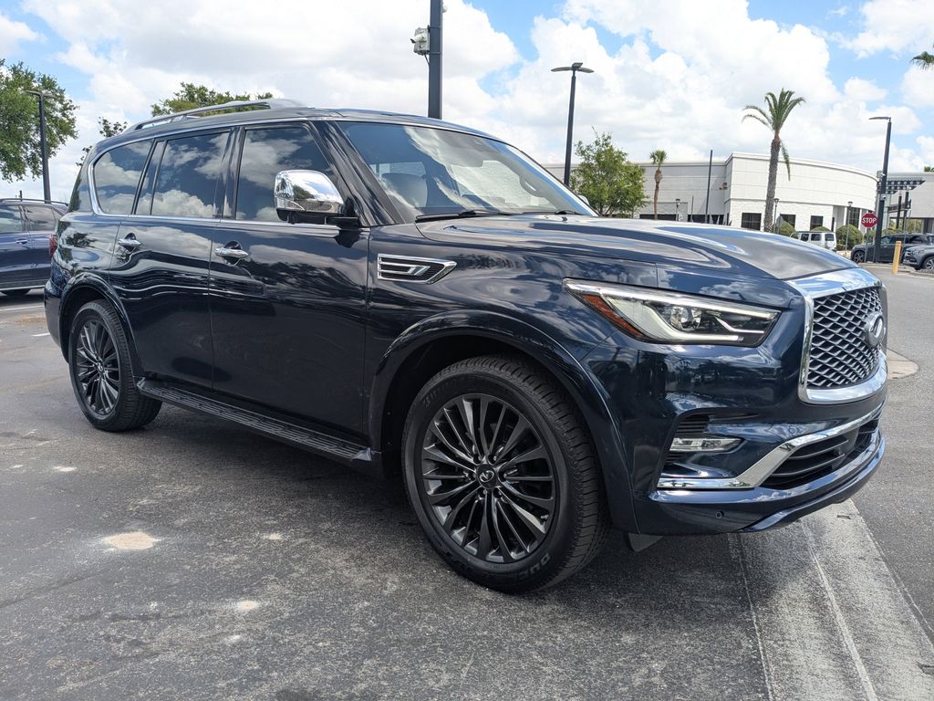 Hermosa Blue 2022 INFINITI QX80 Sensory RWD SUV / Crossover Rear-Wheel Drive 7-Speed Automatic