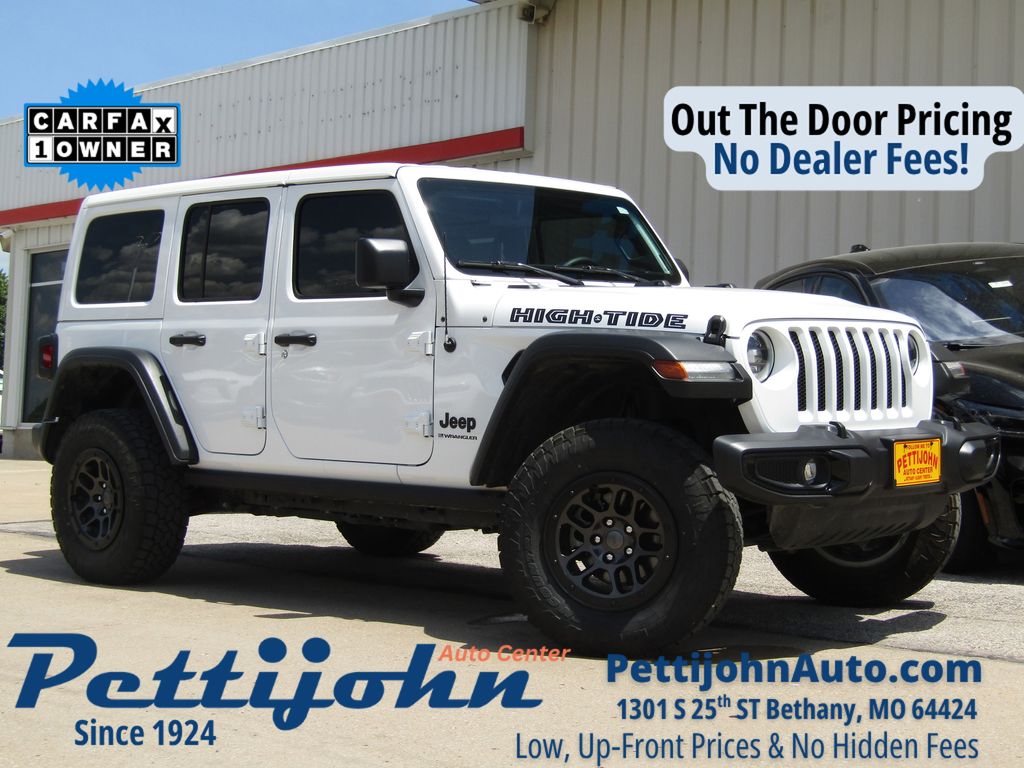 Bright White Clearcoat 2023 Jeep Wrangler SUV / Crossover Four-Wheel Drive 8-Speed Automatic