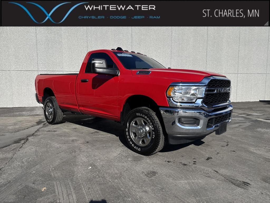 Flame Red Clearcoat 2024 RAM 2500 Tradesman LB 4WD Pickup Truck Four-Wheel Drive 8-Speed Automatic