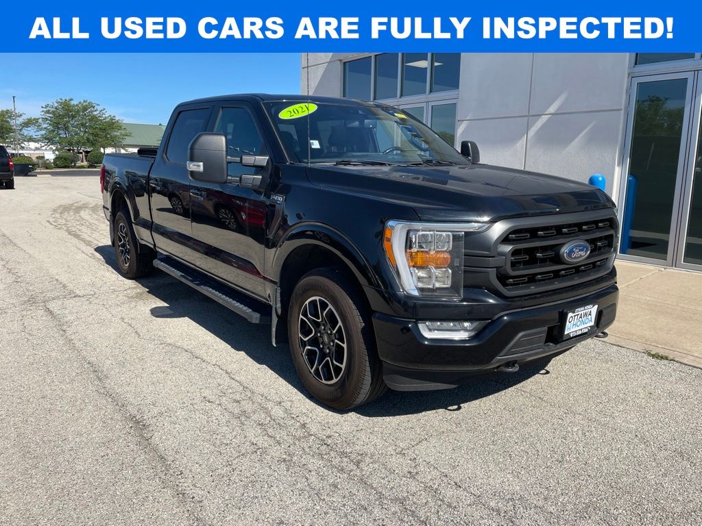 Black Metallic 2021 Ford F-150 Pickup Truck Four-Wheel Drive Automatic