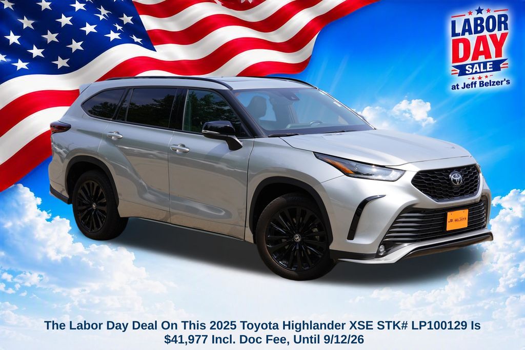 Celestial Silver Metallic 2025 Toyota Highlander SUV / Crossover All-Wheel Drive 8-Speed Automatic