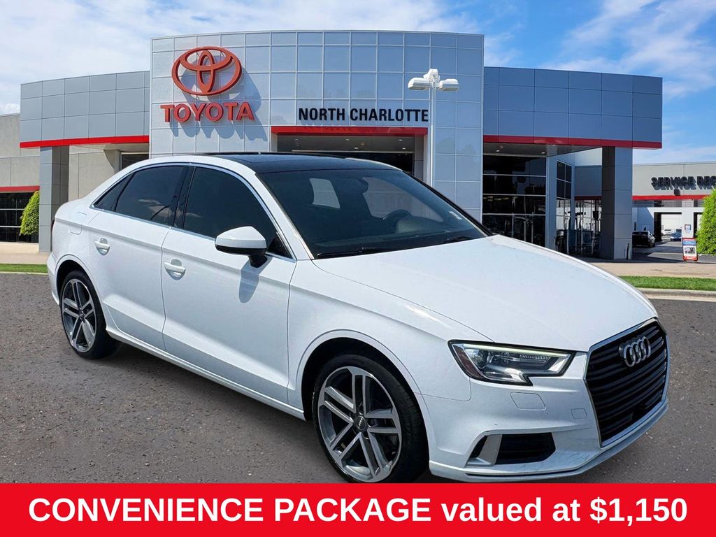 Ibis White 2019 Audi A3 Sedan Front-Wheel Drive 7-Speed Automatic