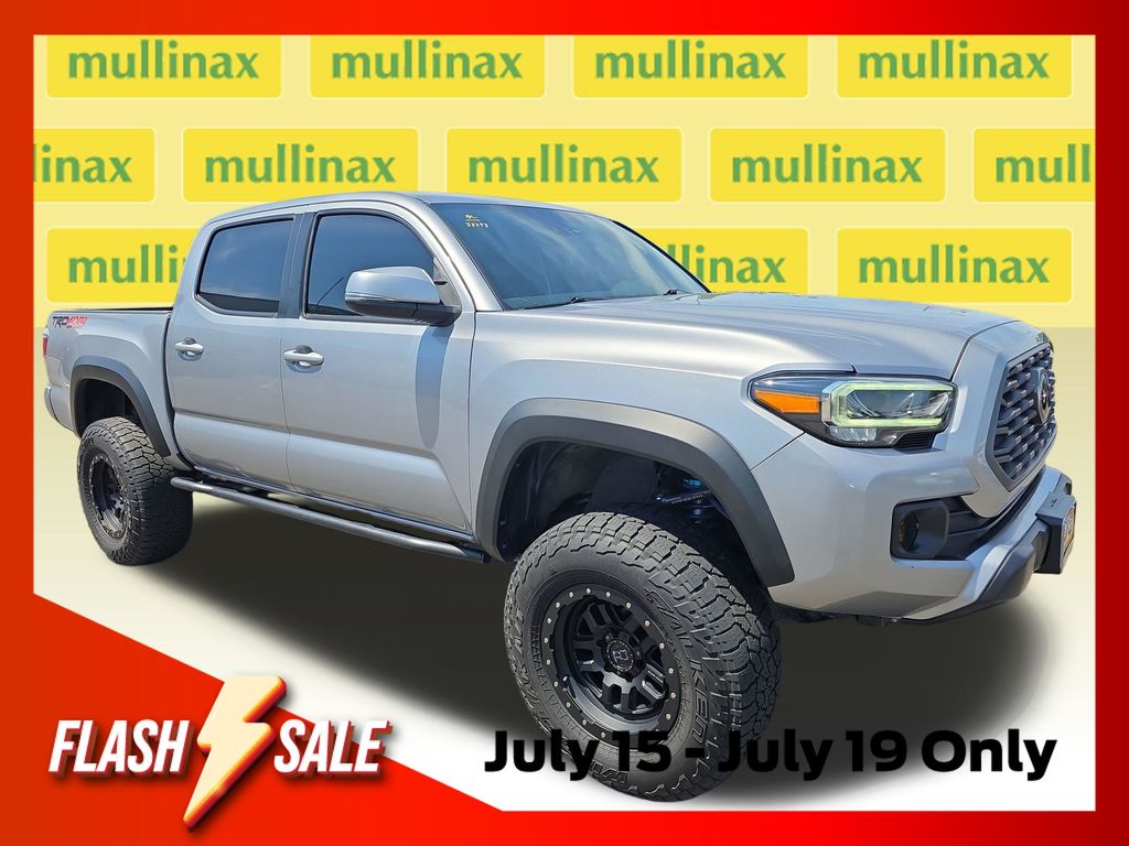 Silver Sky Metallic 2021 Toyota Tacoma Pickup Truck Four-Wheel Drive 6-Speed Automatic