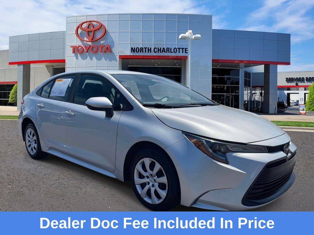 Classic Silver Metallic 2024 Toyota Corolla LE FWD Sedan Front-Wheel Drive Continuously Variable Transmission