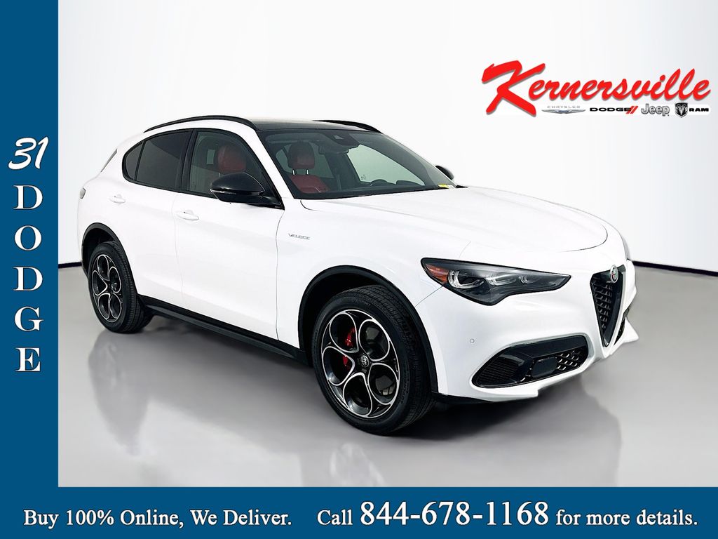 White 2024 Alfa Romeo Stelvio Veloce AWD SUV / Crossover All-Wheel Drive 8-Speed Automatic