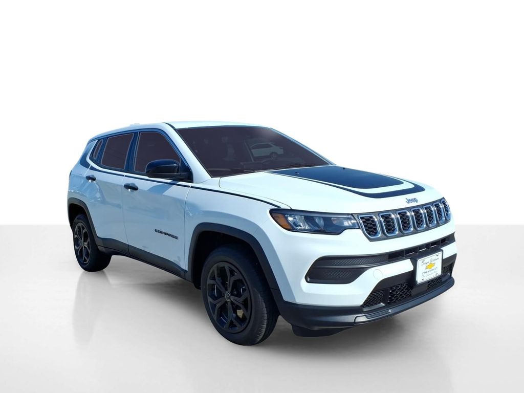 Bright White Clearcoat 2025 Jeep Compass SUV / Crossover Four-Wheel Drive 8-Speed Automatic