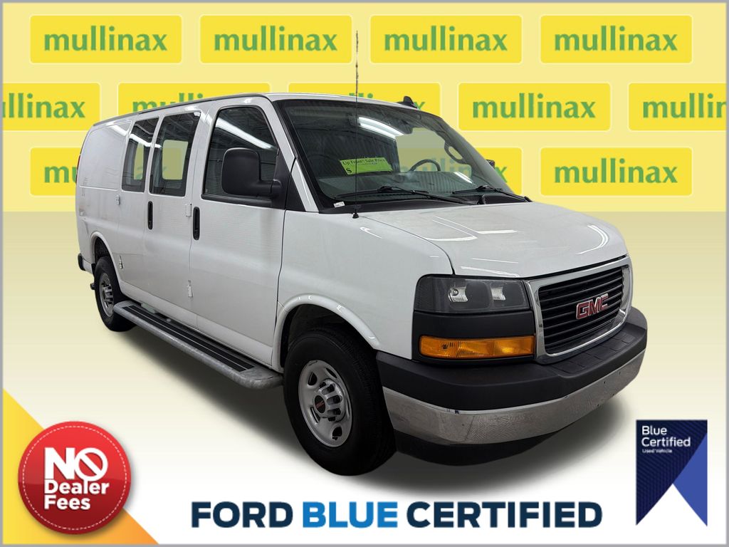Summit White 2025 GMC Savana Cargo Van Rear-Wheel Drive 8-Speed Automatic Overdrive