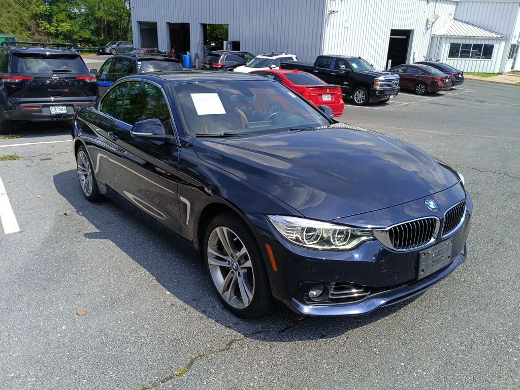 Imperial Blue Metallic 2017 BMW 4 Series Convertible All-Wheel Drive 8-Speed Automatic