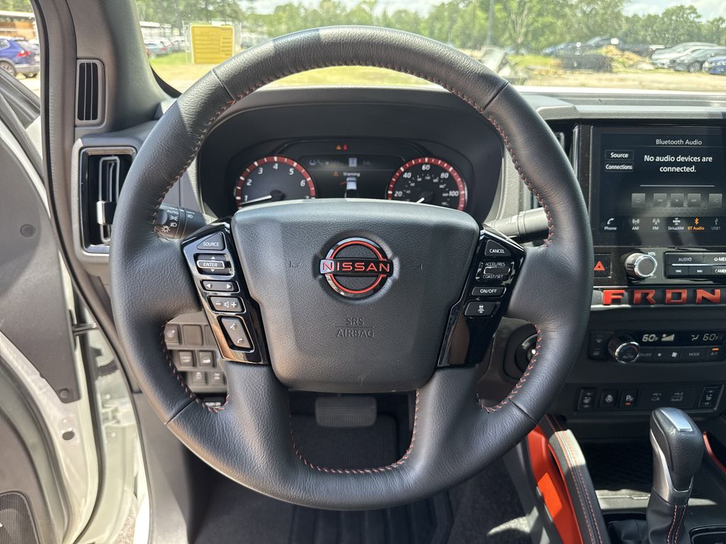 2025 Nissan Frontier PRO-4X White at Central Houston Nissan