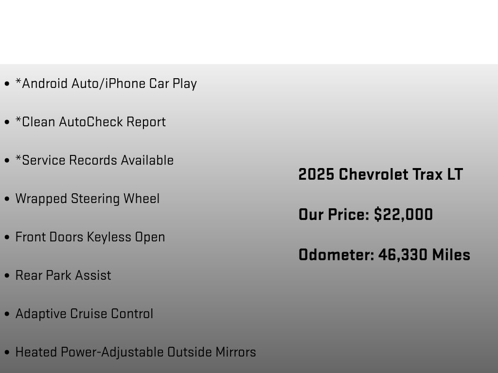 2025 Chevrolet Trax LT Black at Klick Lewis Buick Chevrolet