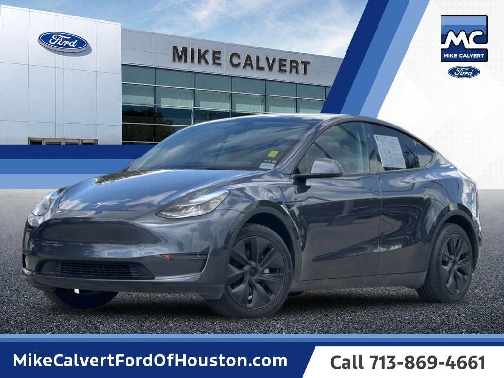 Gray (Stealth Grey) 2025 Tesla Model Y SUV / Crossover Rear-Wheel Drive 1-Speed Automatic