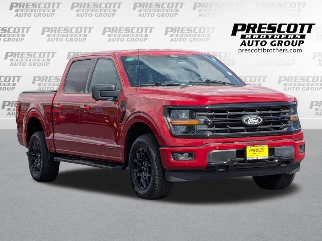 Rapid Red Metallic Tinted Clearcoat 2025 Ford F-150 XLT SuperCrew 4WD Pickup Truck Four-Wheel Drive Automatic