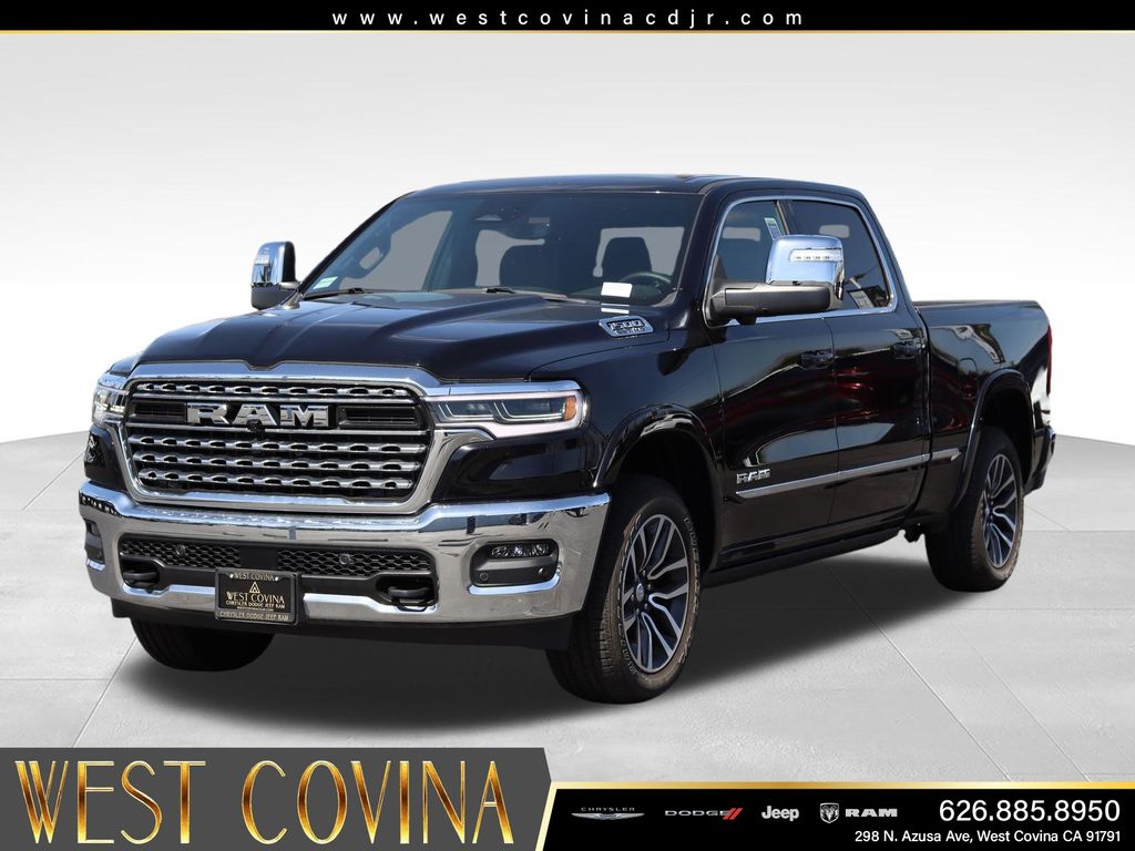 Diamond Black 2025 RAM 1500 Pickup Truck Four-Wheel Drive 8-Speed Automatic