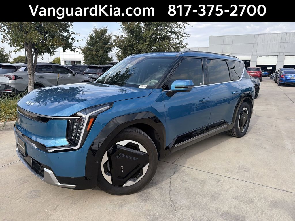 Ocean Blue 2024 Kia EV9 SUV / Crossover All-Wheel Drive 1-Speed Automatic