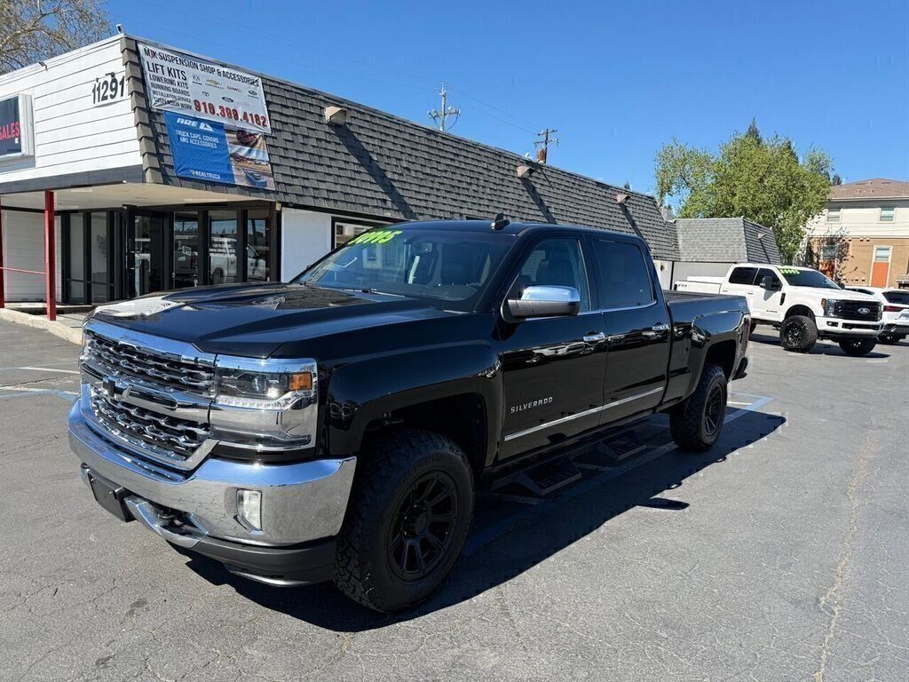 Black 2016 Chevrolet Silverado 1500 Pickup Truck Four-Wheel Drive Automatic