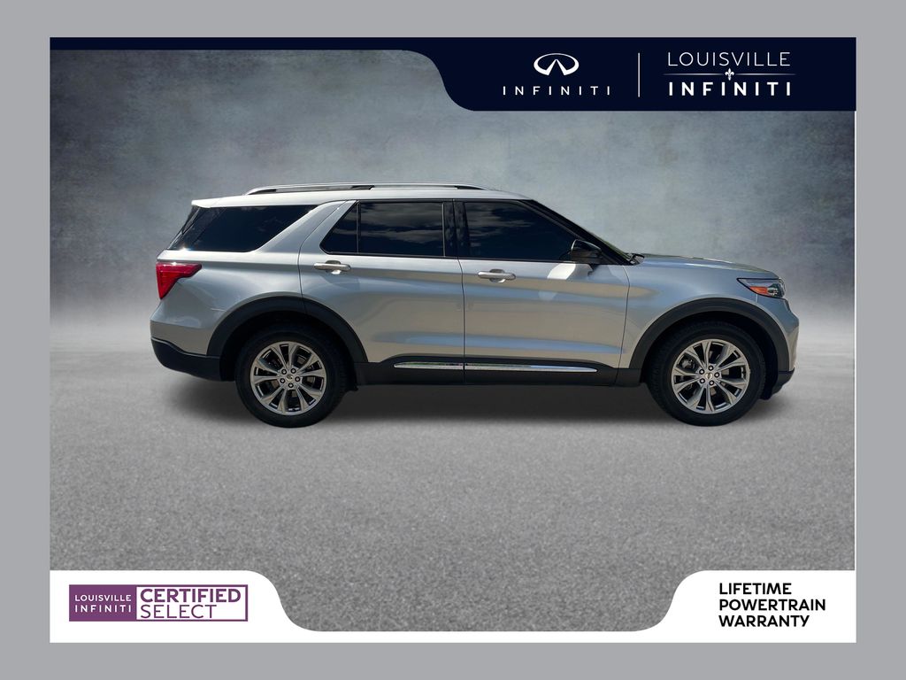 Iconic Silver Metallic 2022 Ford Explorer SUV / Crossover All-Wheel Drive Automatic