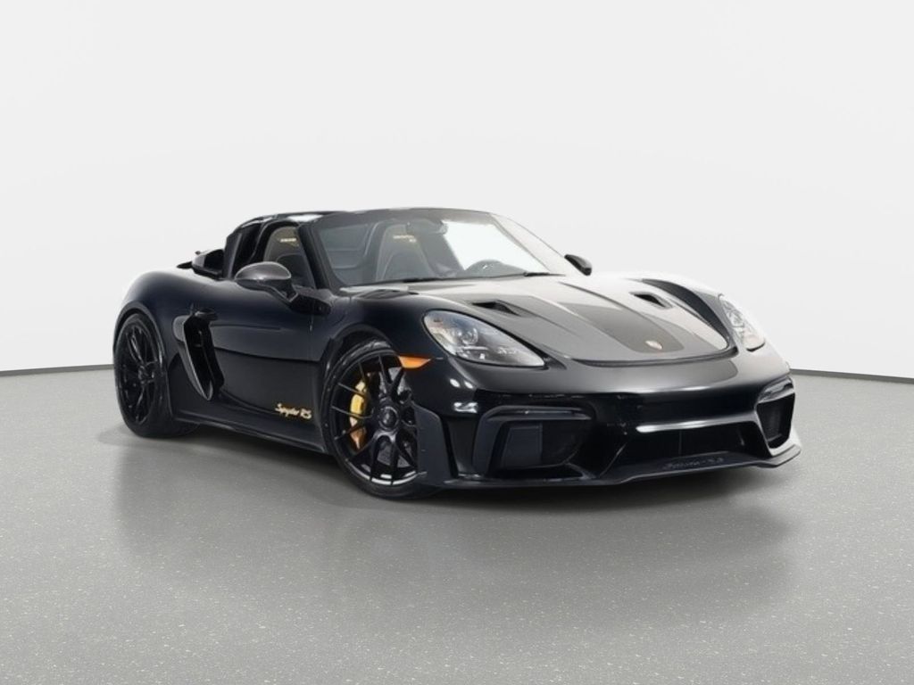 Black 2025 Porsche 718 Boxster Spyder RS RWD Convertible Rear-Wheel Drive Automatic