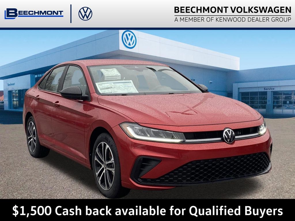 Red 2026 Volkswagen Jetta Sedan Front-Wheel Drive 8-Speed Automatic