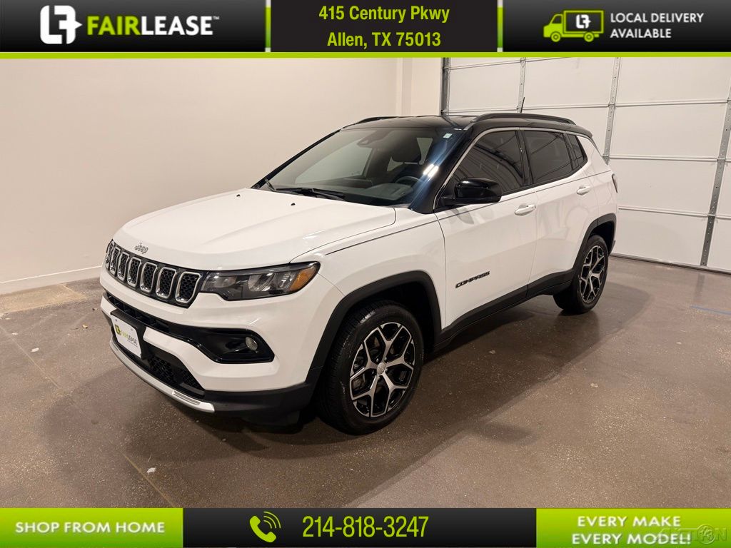 Bright White Clearcoat 2024 Jeep Compass Limited 4WD SUV / Crossover Four-Wheel Drive 8-Speed Automatic