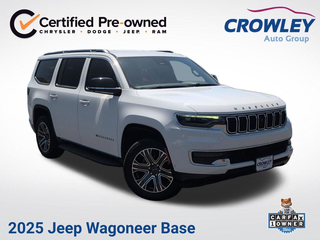 Bright White Clearcoat 2025 Jeep Wagoneer SUV / Crossover Four-Wheel Drive 8-Speed Automatic