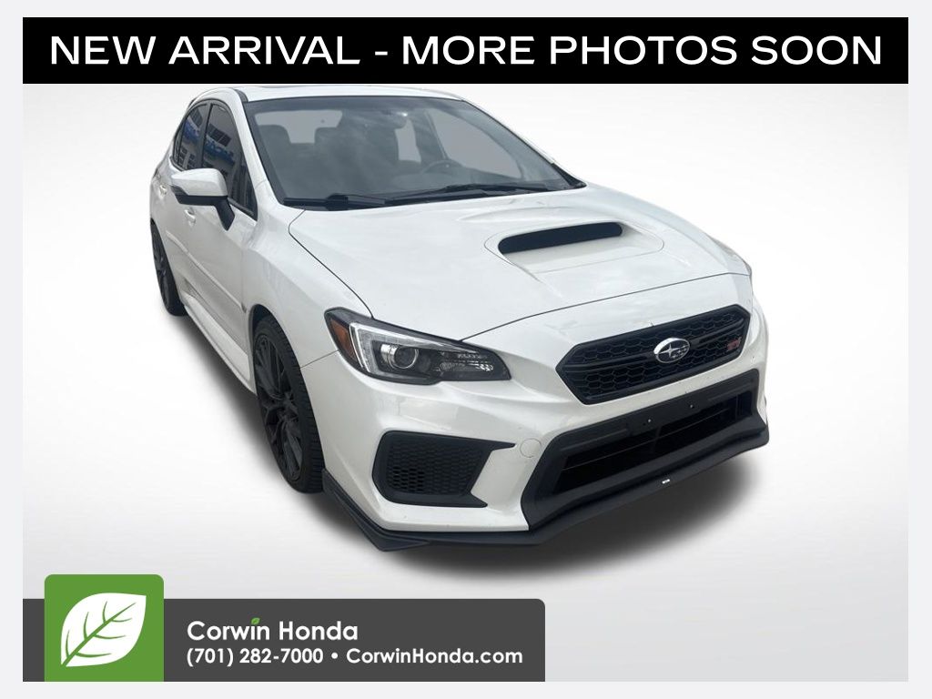 Crystal White Pearl 2018 Subaru WRX STI Sedan All-Wheel Drive 6-Speed Manual