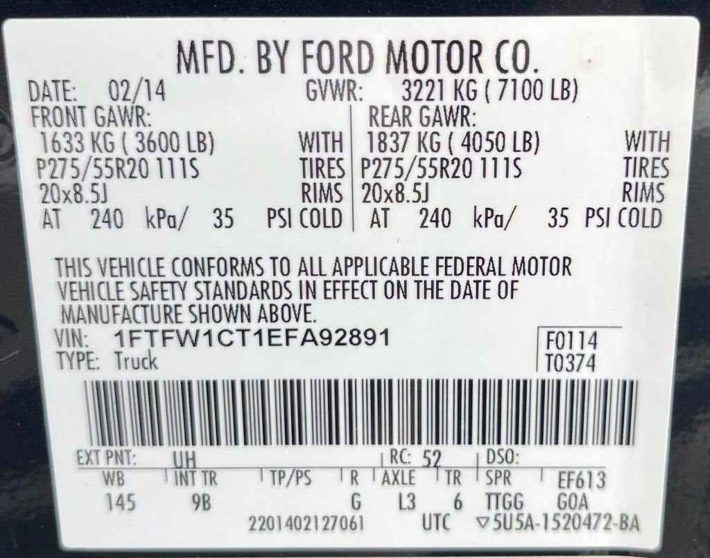 2014 Ford F-150 Platinum Black at Emmons Autoplex