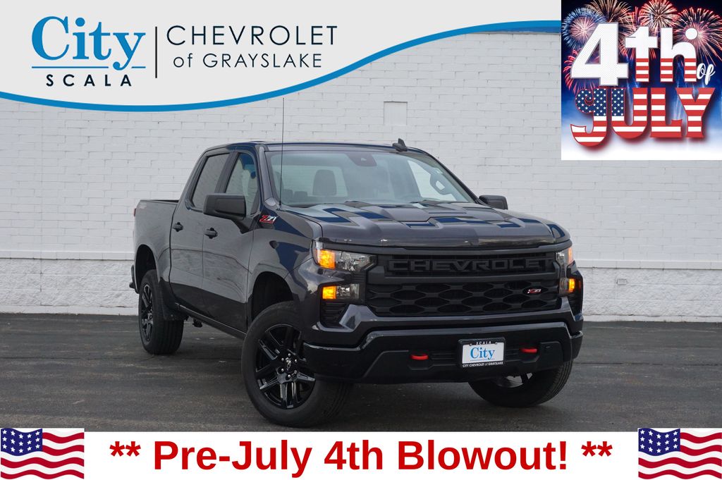Dark Ash Metallic 2022 Chevrolet Silverado 1500 Pickup Truck Four-Wheel Drive Automatic