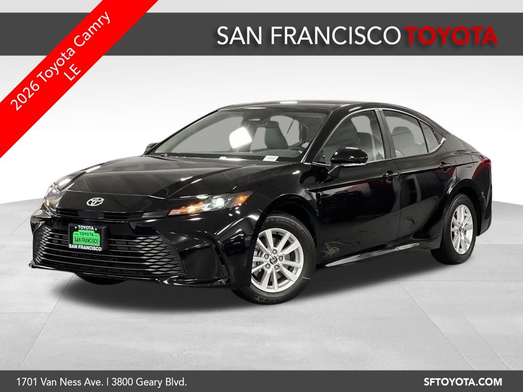 Black 2026 Toyota Camry Sedan Front-Wheel Drive Continuously Variable Transmission