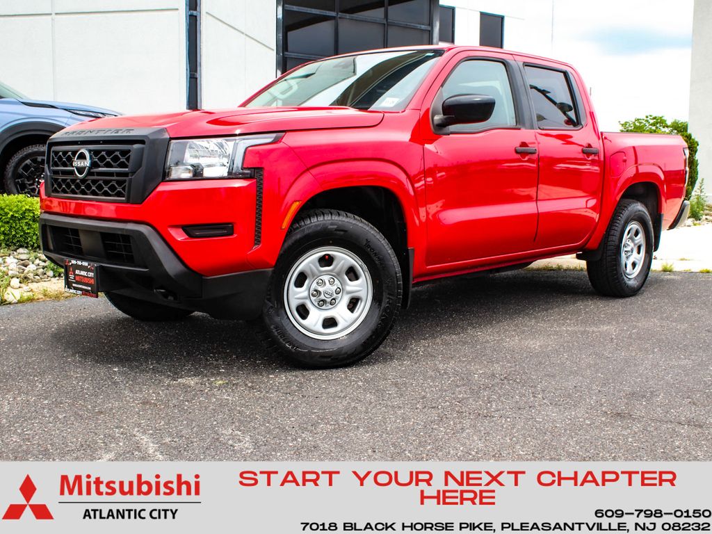 Red Alert 2022 Nissan Frontier Pickup Truck Four-Wheel Drive 9-Speed Automatic
