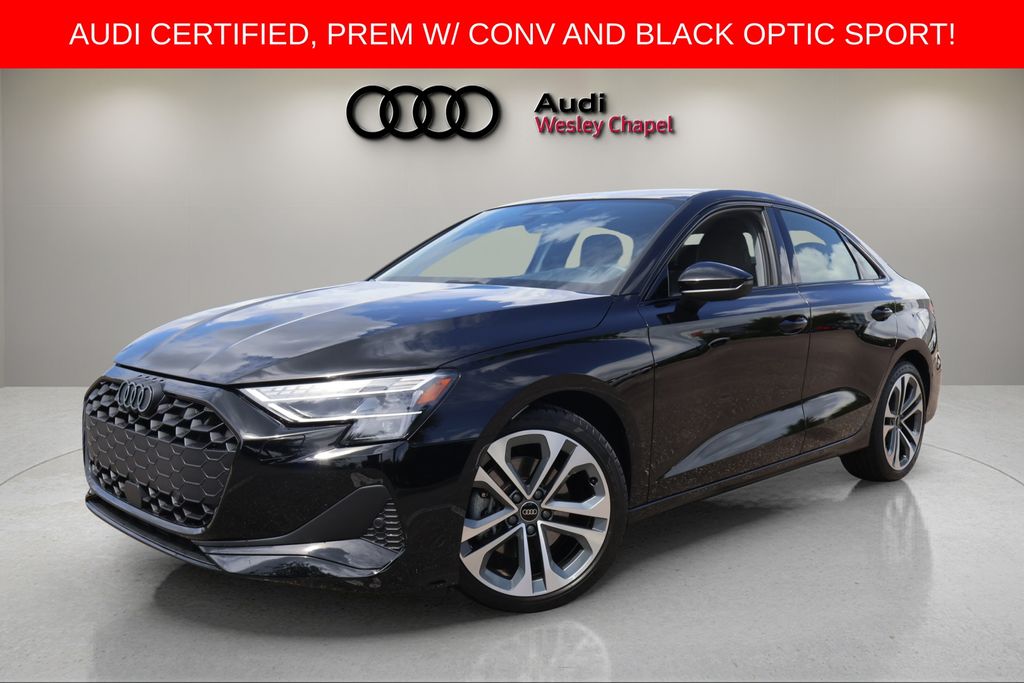Brilliant Black 2026 Audi A3 Sedan All-Wheel Drive 7-Speed Automatic