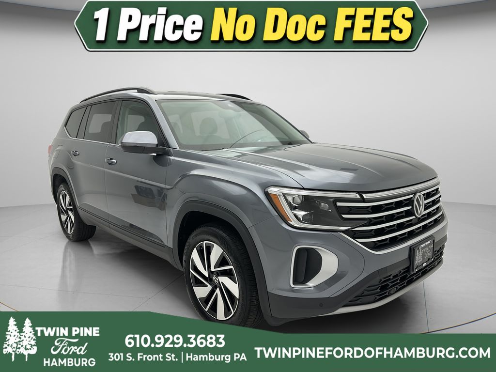 Platinum Gray Metallic 2025 Volkswagen Atlas SUV / Crossover All-Wheel Drive Automatic