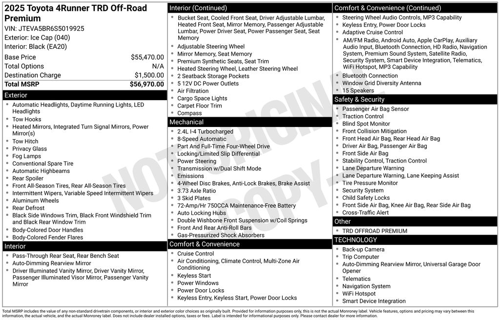 Certified Used 2025 White Toyota TRD Off-Road Premium image 7