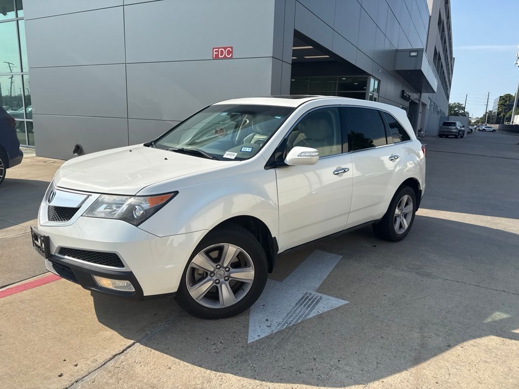 2013 Acura MDX Technology White at Central Houston Nissan